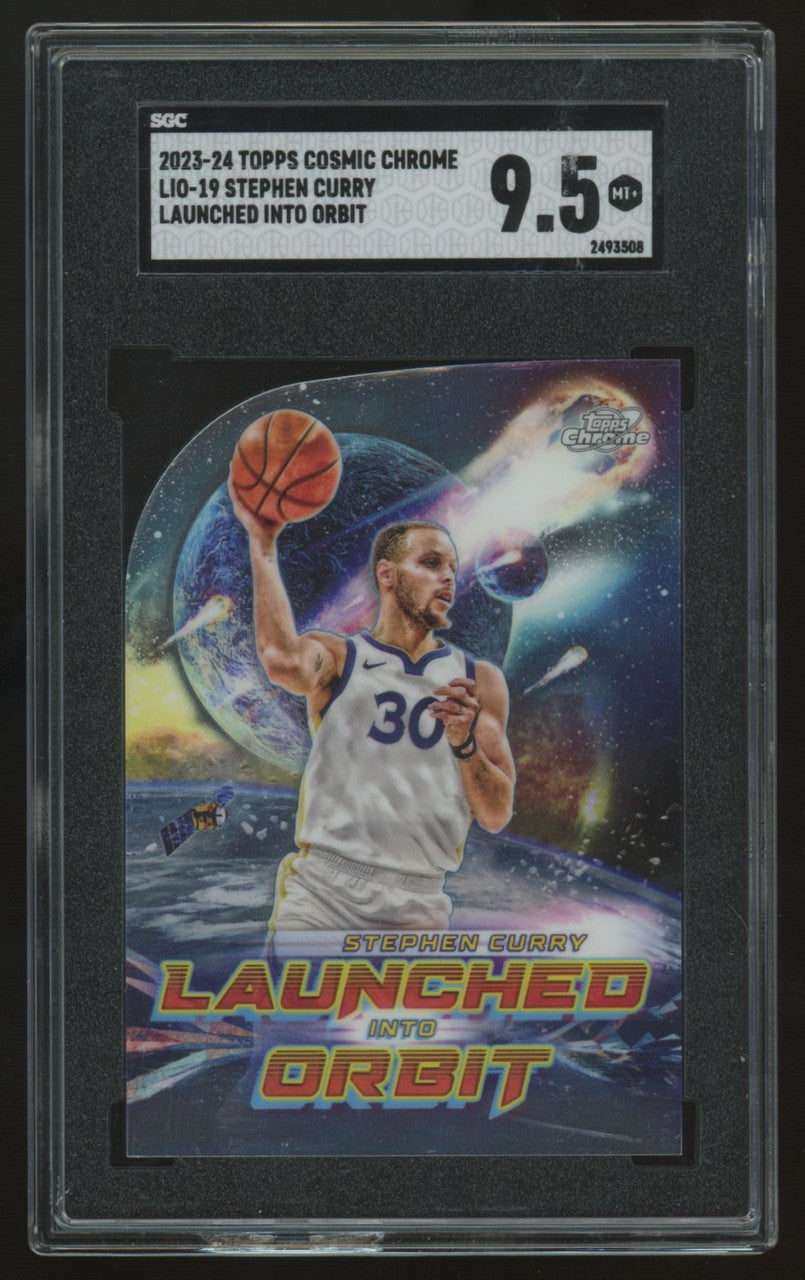 2023-24 Topps Cosmic Chrome Stephen Curry Launched Into Orbit #LIO-19 SGC 9.5
