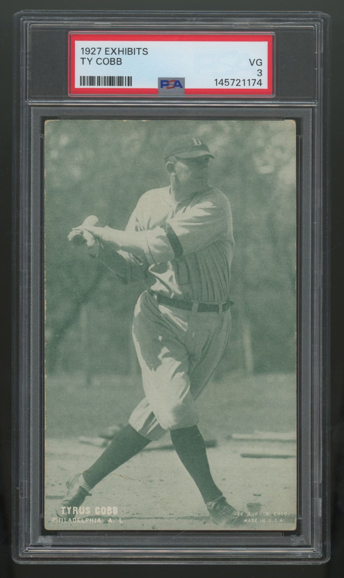 1927  Exhibits Ty Cobb PSA 3