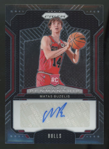 2024-25 Panini Prizm Matas Buzelis RC Penmanship Auto #RPE-MBZ