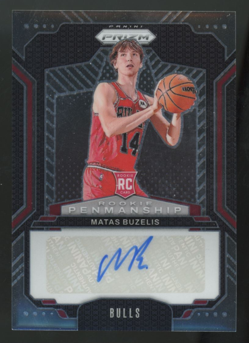 2024-25 Panini Prizm Matas Buzelis RC Penmanship Auto #RPE-MBZ