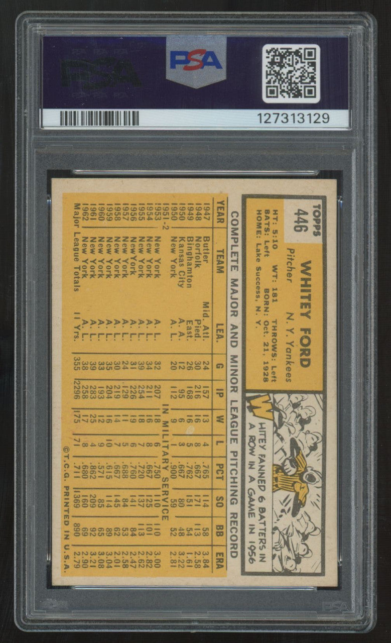 1963 Topps Whitey Ford #446 PSA 7 *129