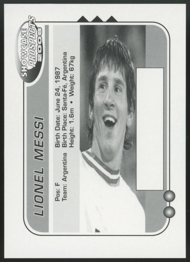 2006 Showcase Prospects Lionel Messi RC NM-MT