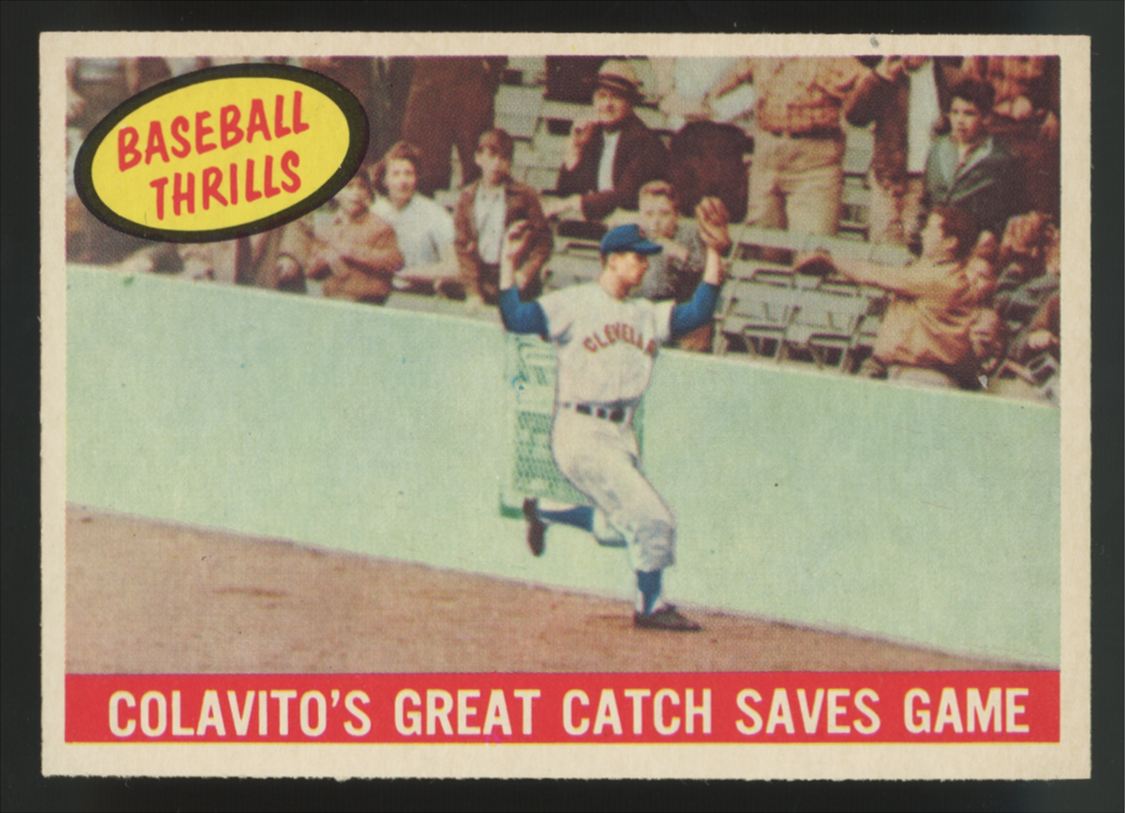 1959 Topps Baseball Thrills Set (10 cards) Mantle/Mays EX