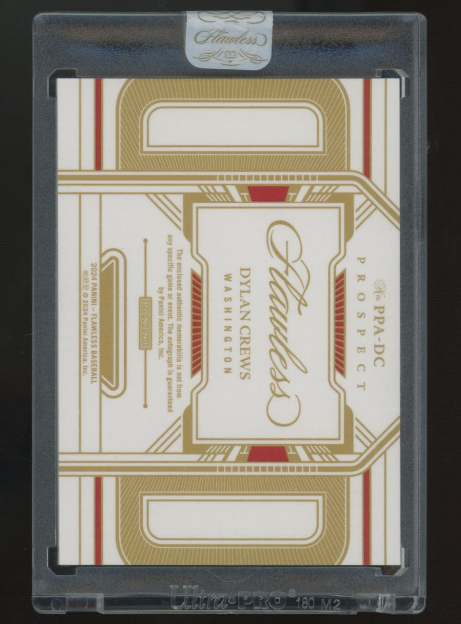 2024 Panini Flawless Dylan Crews Prospect Patch Auto /25 #PPA-DC