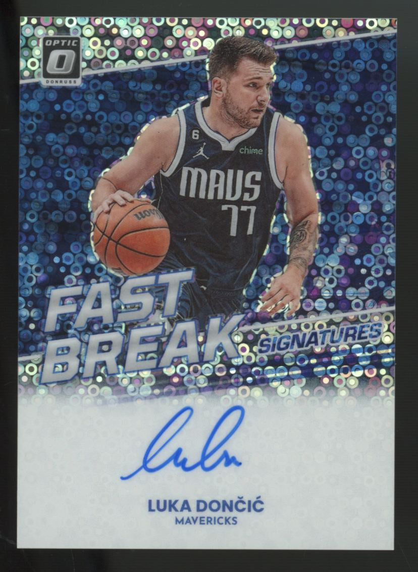 2022-23 Donruss Optic Luka Doncic Fast Break Auto #FBS-LKD
