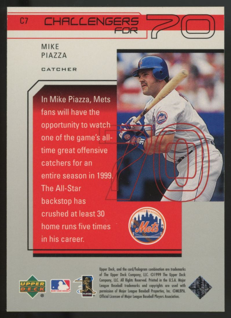 1999 Upper Deck Mike Piazza Challengers /70 #C7
