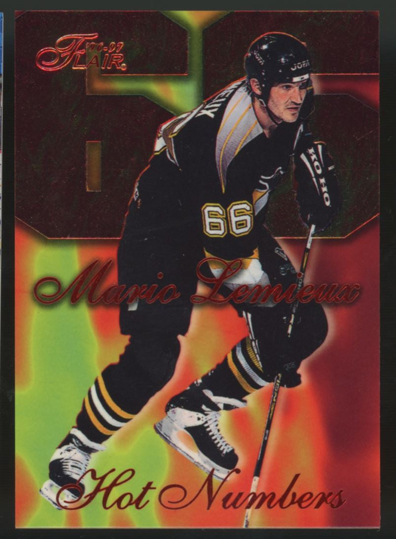 1996-97 Flair Mario Lemieux Hot Numbers #7 "B"