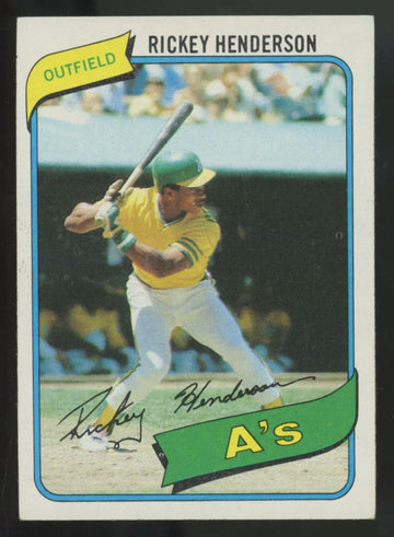 1980 Topps Rickey Henderson RC #482 EX