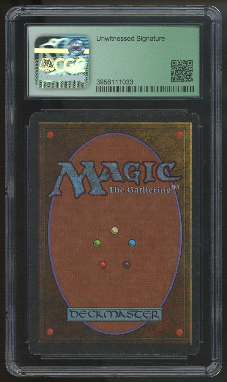 1994 Magic the Gathering Moat Legends Rare Signed by Jeff A Menges CGC Qual 6.5