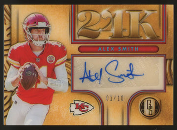 2022 Gold Standard Alex Smith 24K Auto /10 #24K-ASM