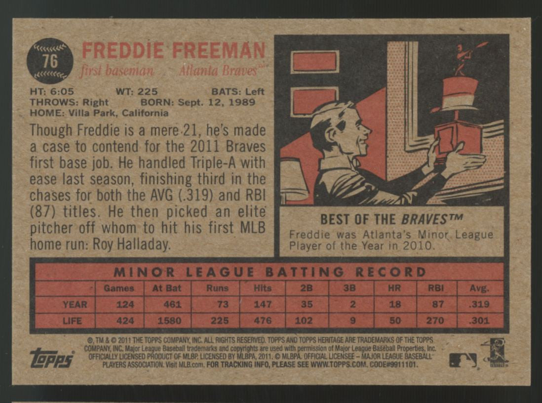 2011 Topps Heritage Baseball Complete Set w/ SPs (500) + Insert Set