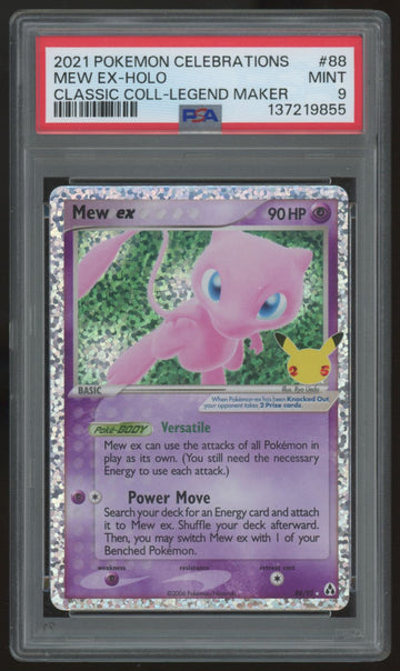 2021 Pokemon Mew EX Classic Collection Holo #88 PSA 9