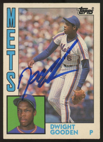 1984 Topps Traded Dwight Gooden RC #42T Signed Auto Tristar