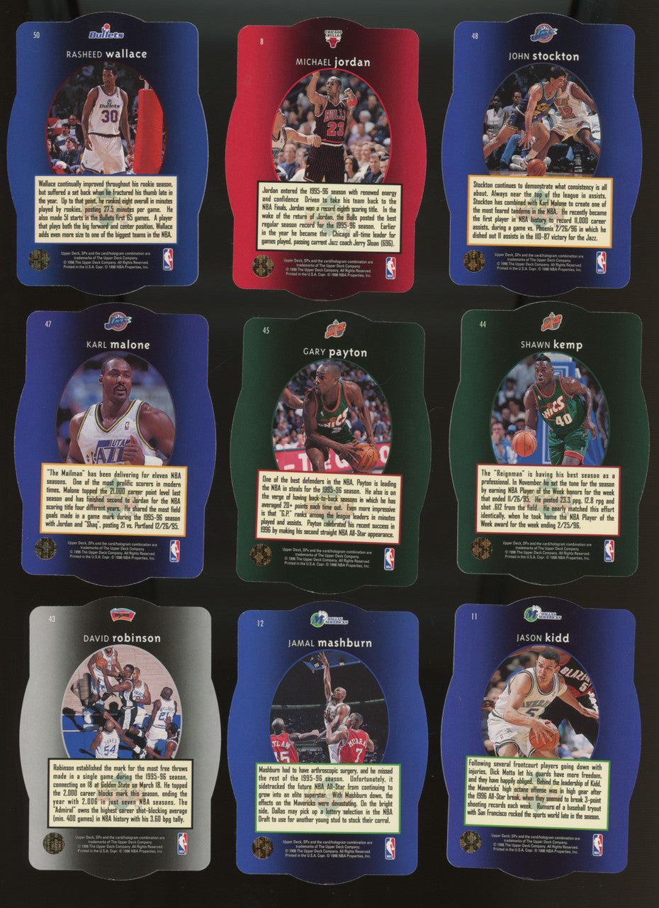 1995-96 Upper Deck SPx Basketball Complete Set (50) NM Garnett RC