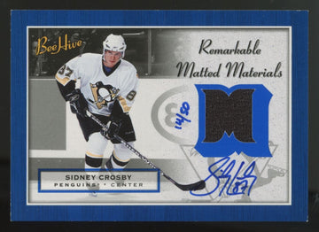 2005-06 Beehive Sidney Crosby RC Remarkable Matted Patch Auto RPA /50 #MM-SC