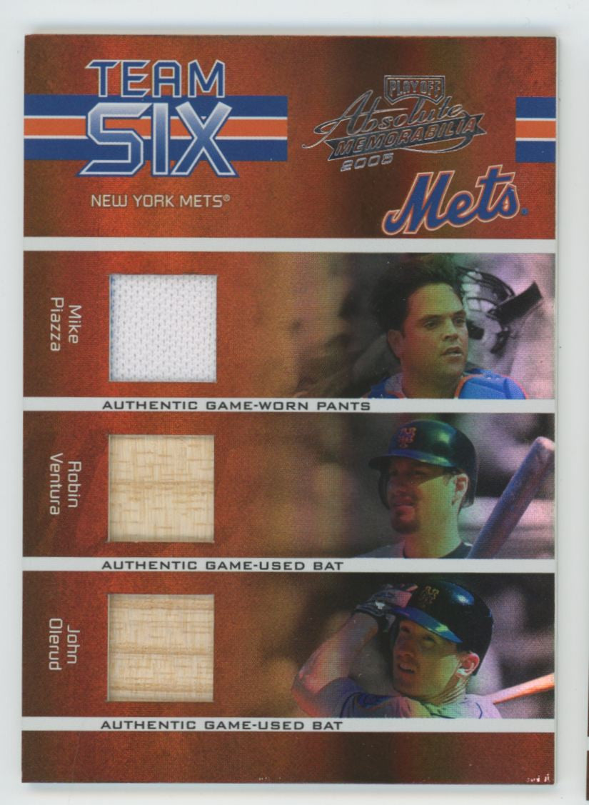 2005 Absolute Piazza/Ventura/Cedeno/Alfonzo/Perez Team Six Spectrum 6 Patch /100