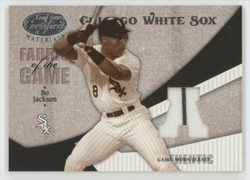 2004 Leaf Certified Materials Bo Jackson Fabric Of The Game Patch /100 #FG-154