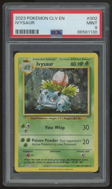 2023 Pokemon Ivysaur TCG Classic Holo #2 PSA 9