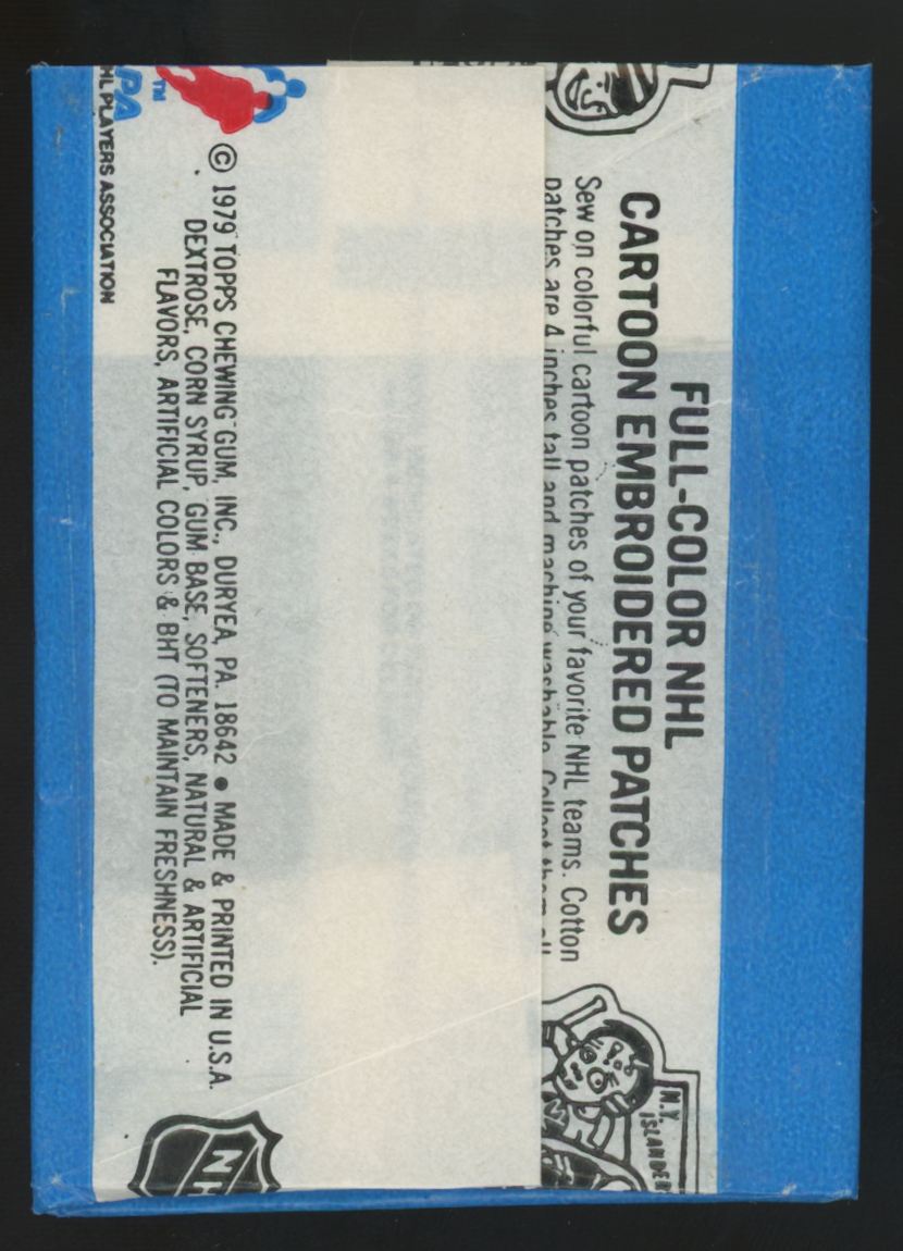 1979-80 Topps Hockey Wax Pack Wrapper
