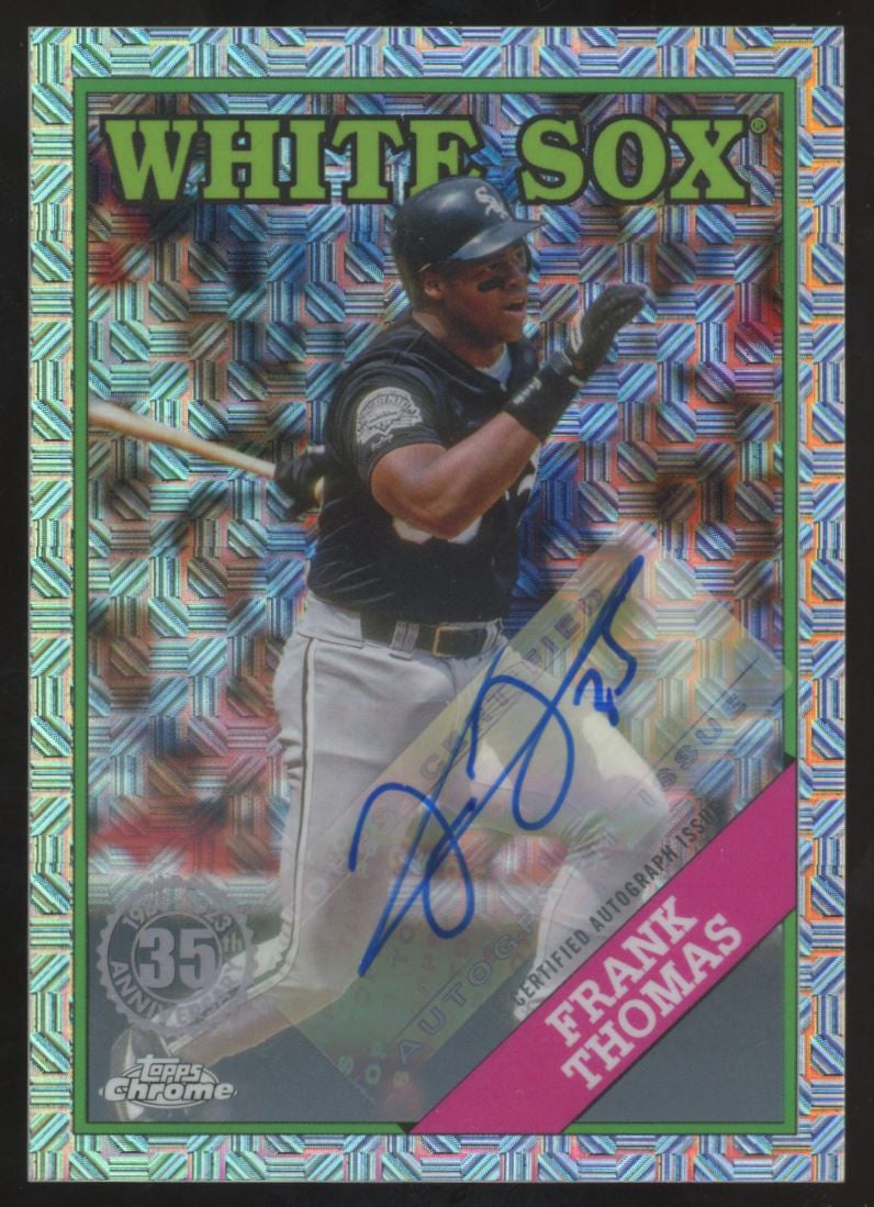 2023 Topps Chrome Frank Thomas Silver Pack Mojo Refractor Auto /35 #T88C-45