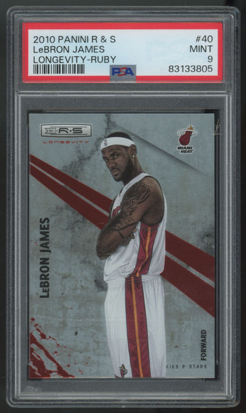 2010-11 Rookies & Stars LeBron James Longevity Ruby /250 #40 PSA 9