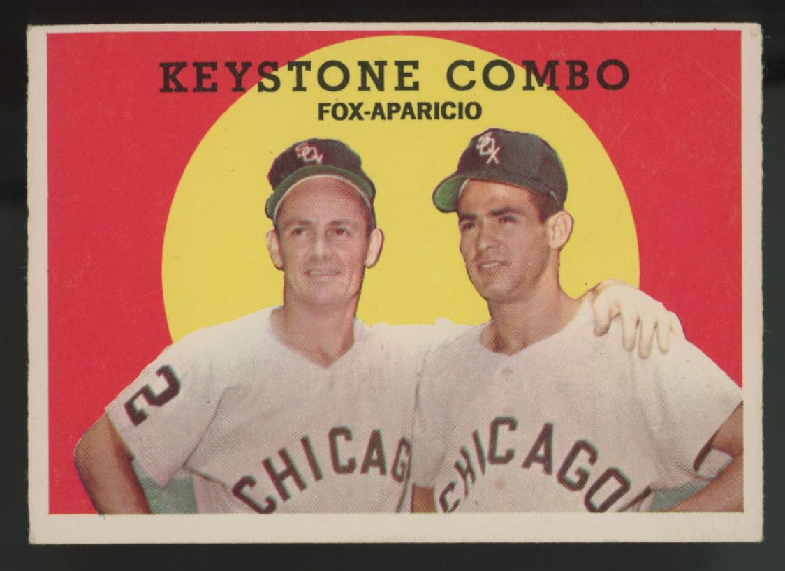 1959 Topps Nellie Fox/Luis Aparicio Keystone Combo #408 EX