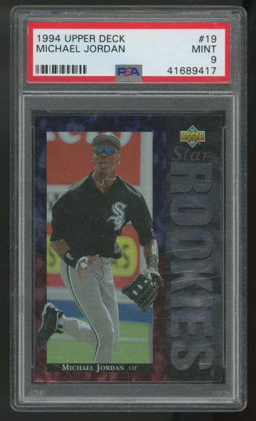 1994 Upper Deck Michael Jordan RC Star Rookies #19 PSA 9