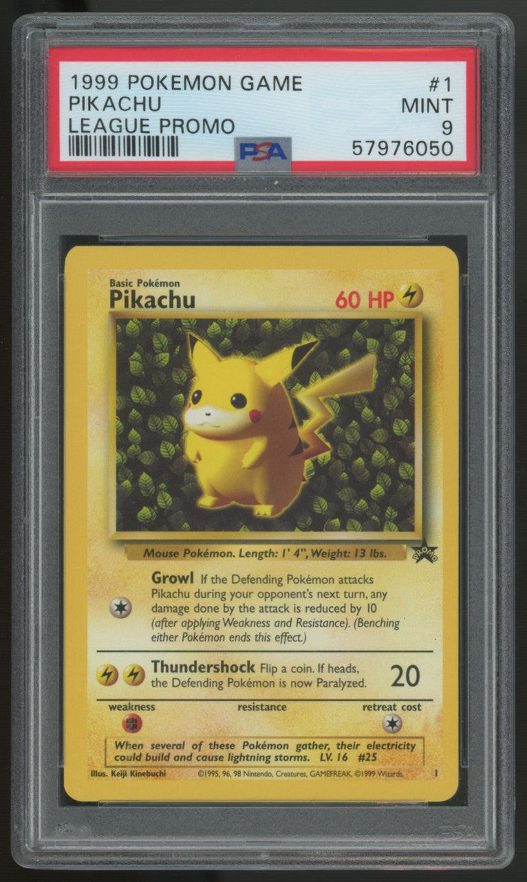 1999 Pokemon Pikachu League Promo #1 PSA 9