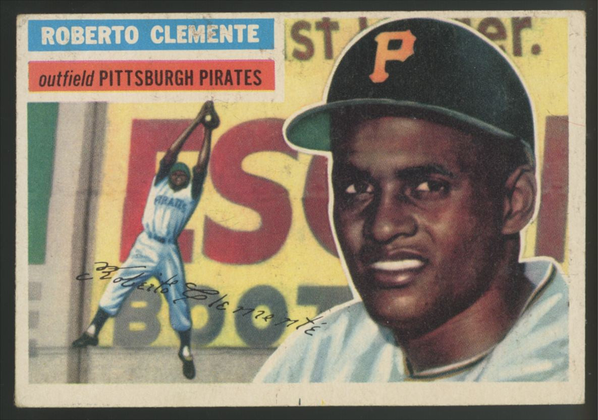 1956 Topps Roberto Clemente Gray Back #33 VG/EX