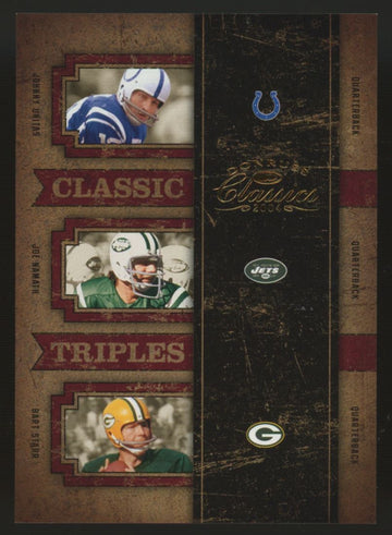 2004 Donruss Classics Unitas Namath Starr Classic Triples /500 #CT-47