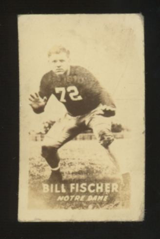 1948 Topps Magic Bill Fischer All American Football #5 VG/EX