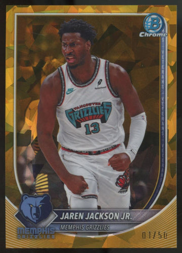 2025-26 Bowman Chrome Sapphire Jaren Jackson Jr. Gold /50 #BCV-137