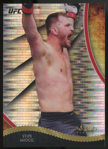 2018 Topps Tier One UFC Stipe Miocic Pulsar Refractor /50 #UFCT-SM