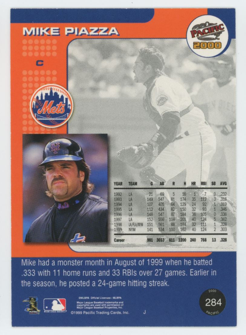 2000 Pacific Mike Piazza Premiere Date /37 #284 "A"