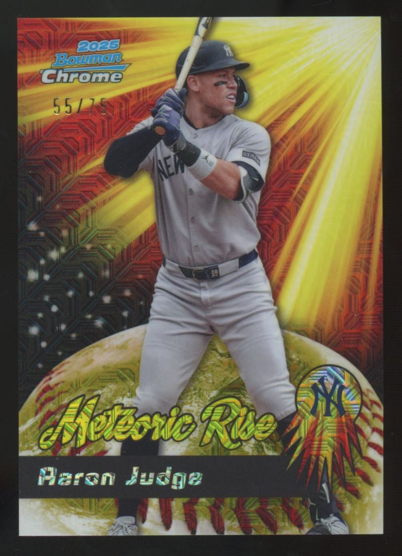 2025 Bowman Chrome Mega Aaron Judge Yellow Meteoric Rise /75 #MR-4