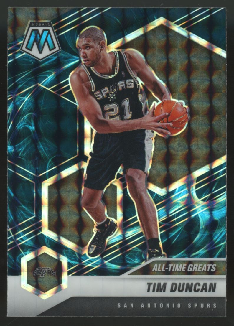 2020-21 Panini Mosaic Tim Duncan Genesis Prizm SSP #289
