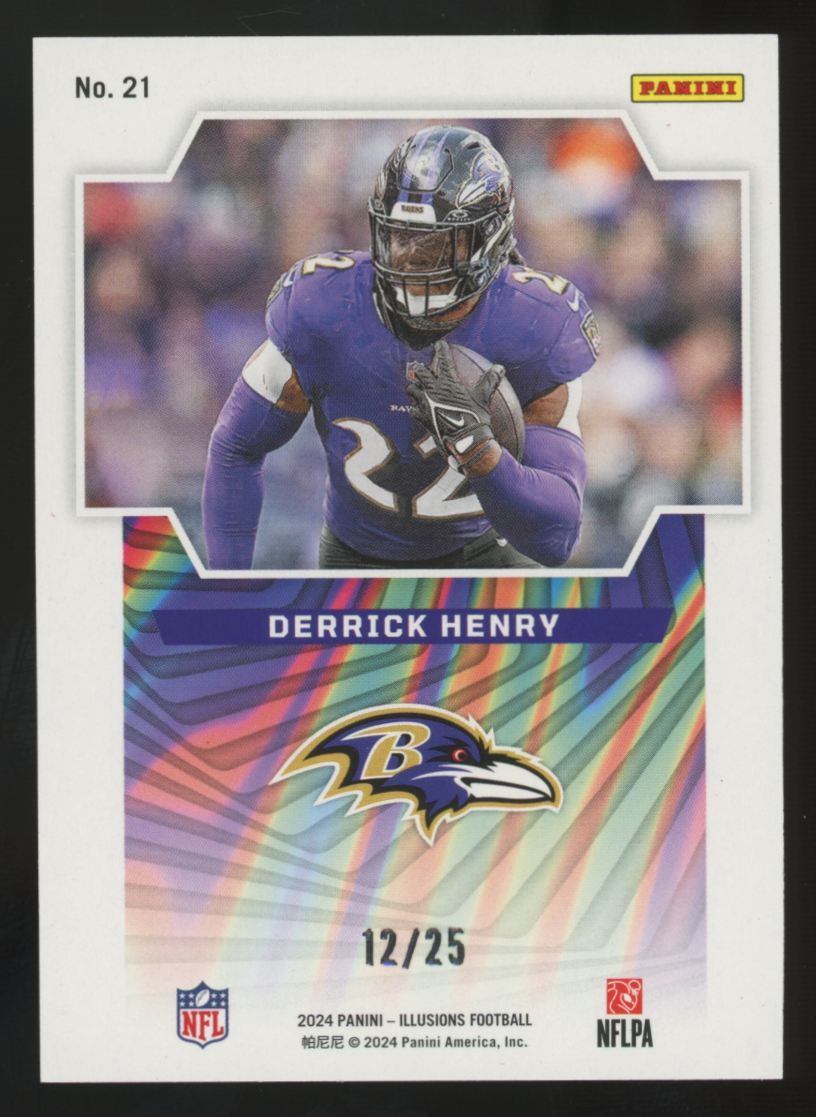2024 Panini Illusions Derrick Henry Gold Game Magicians /25 #21