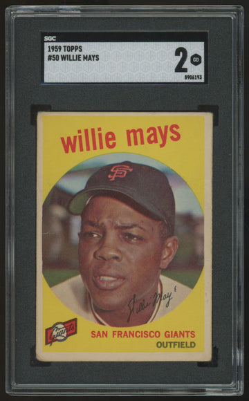 1959 Topps Willie Mays #50 SGC 2 *193