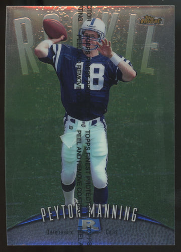 1998 Topps Finest Peyton Manning RC Jumbo W/ Coating #2