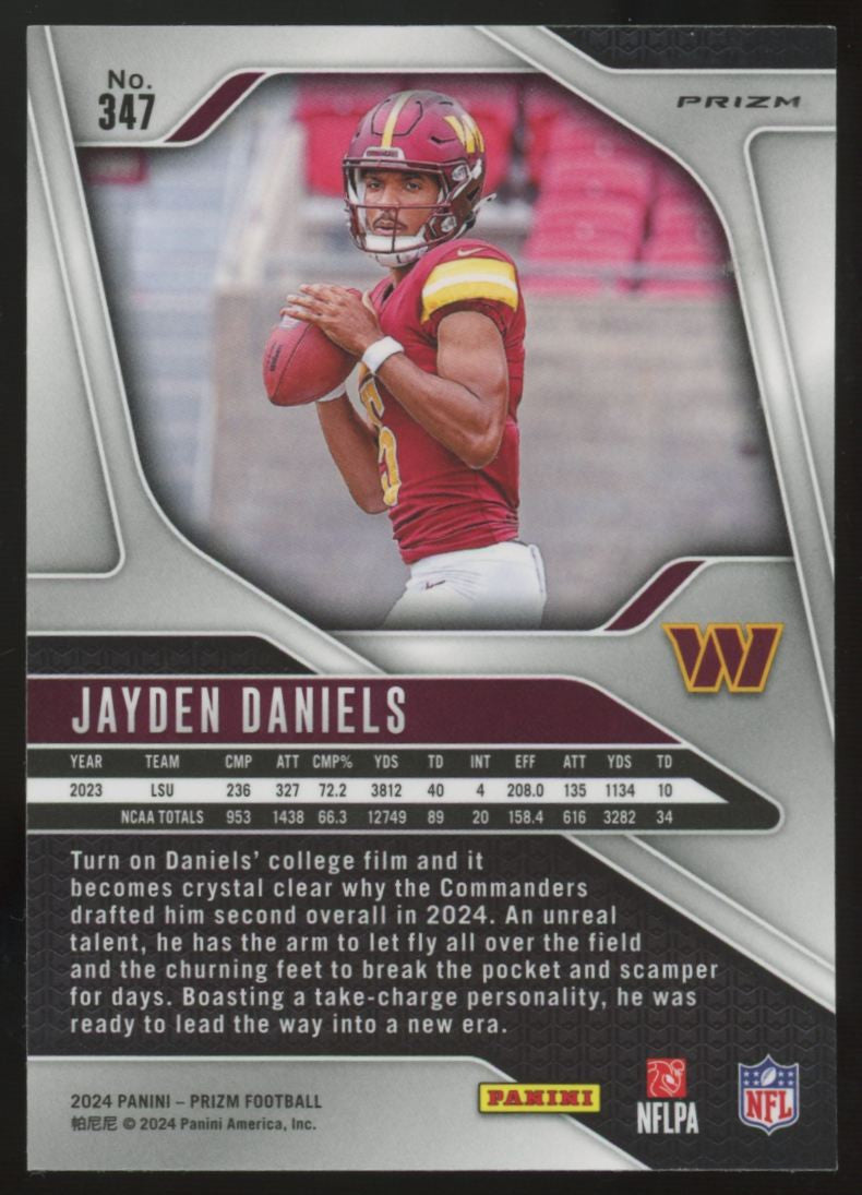 2024 Panini Prizm Jayden Daniels RC Silver #347