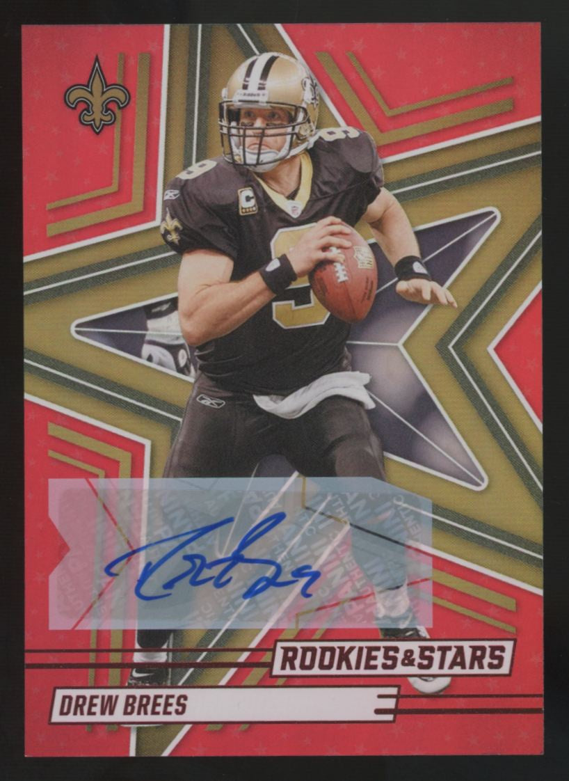 2025 Panini Rookies & Stars Drew Brees Red Auto #97