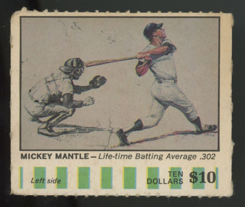 1968 American Oil Mickey Mantle Left Side Winner's Circle