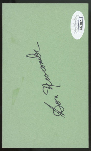 Don Newcombe Signed Autographed Index Card JSA Authentic