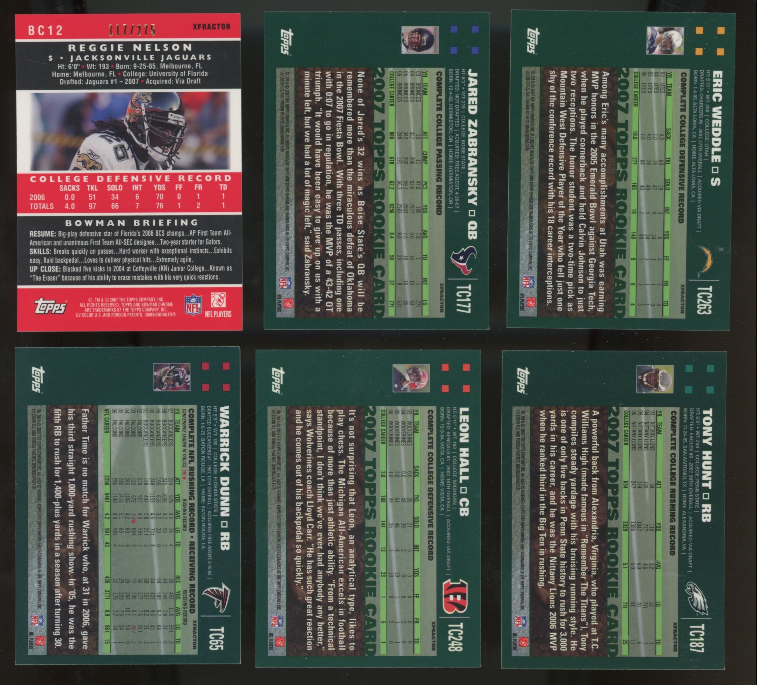 1990s-2010s Topps/Bowman Football Refractors (Lot of 66)