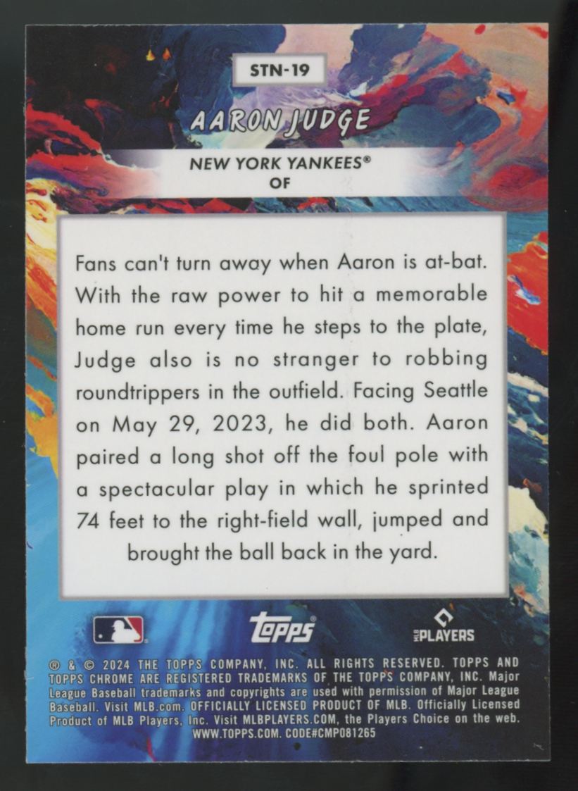 2024 Topps Chrome Cosmic Aaron Judge Stars In The Night #STN-19