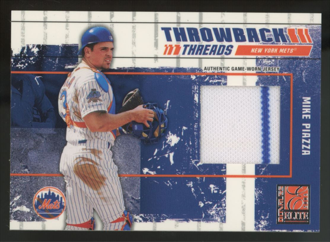 2003 Donruss Elite Piazza/Alomar Throwback Threads Dual Patch /125 #TT-66
