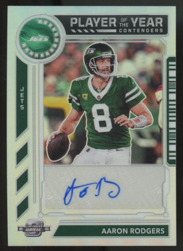 2024 Contenders Optic Aaron Rodgers Player Of The Year Auto /25 #POTY-ARS