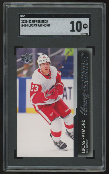 2021-22 Upper Deck Series Two Lucas Raymond RC Young Guns #464 SGC 10 *742
