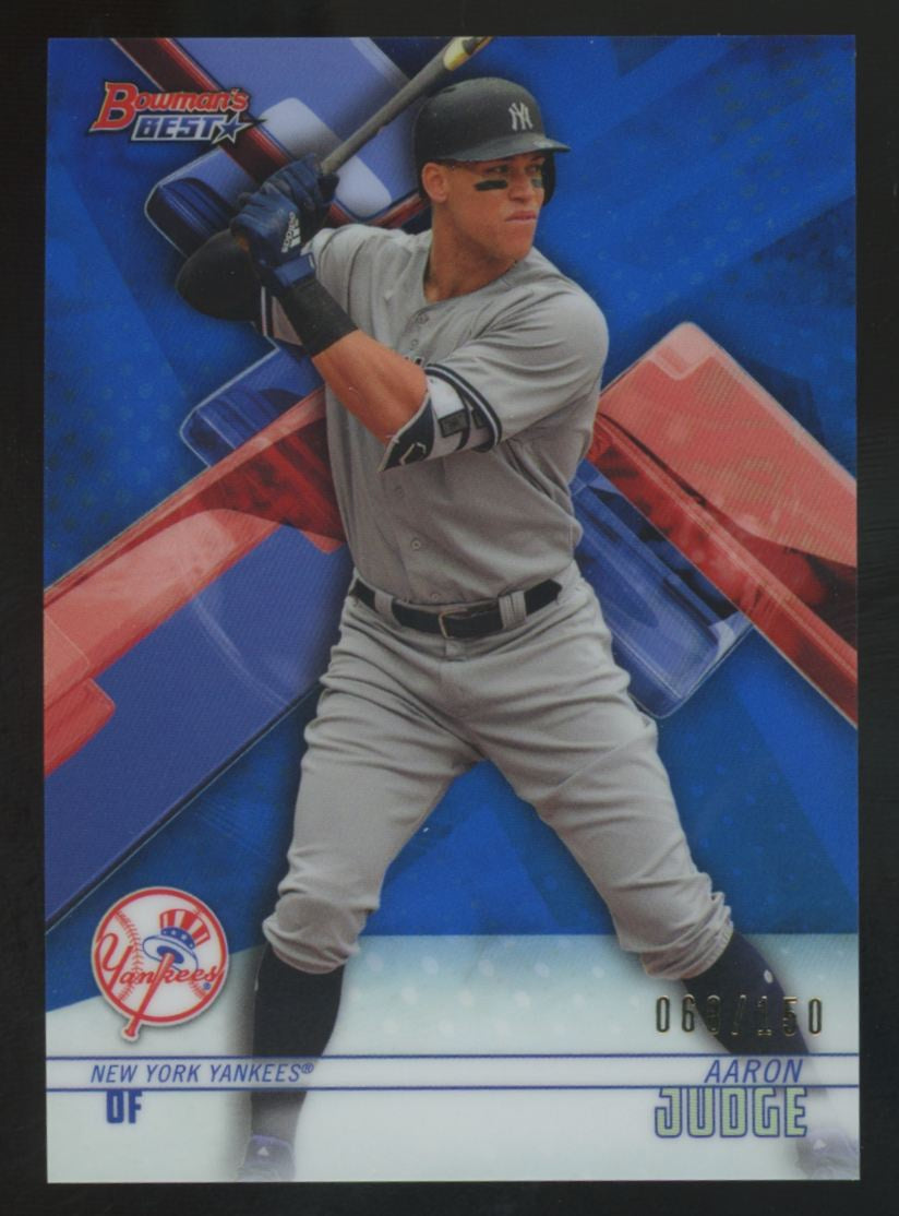 2018 Bowman's Best Aaron Judge Blue Refractor /150 #25