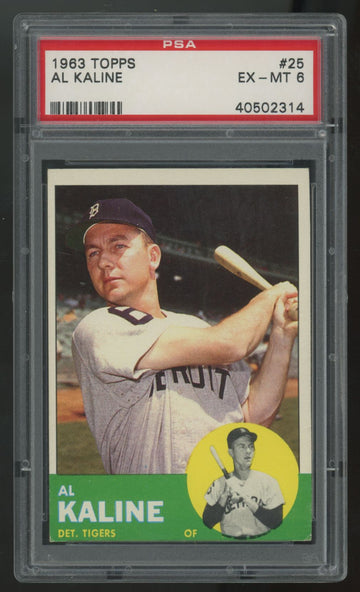1963 Topps Al Kaline #25 PSA 6 *314